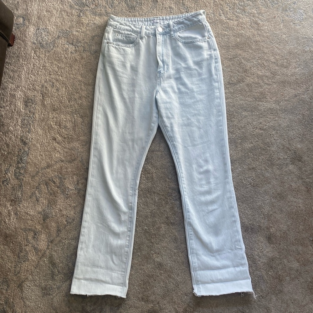 Women’s We Wore What Faded Blue Jeans, Size 28